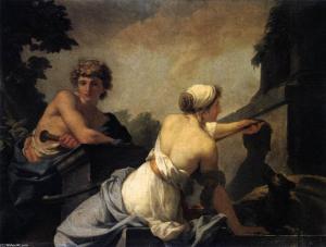 Jean-Baptiste-Regnault-The-Origin-of-Painting-