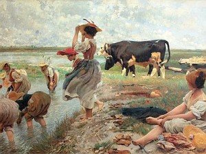 Ettore Tito, Le mondine in Polesine (1885)