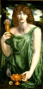 Mnemosine, Dante Gabriel Rossetti