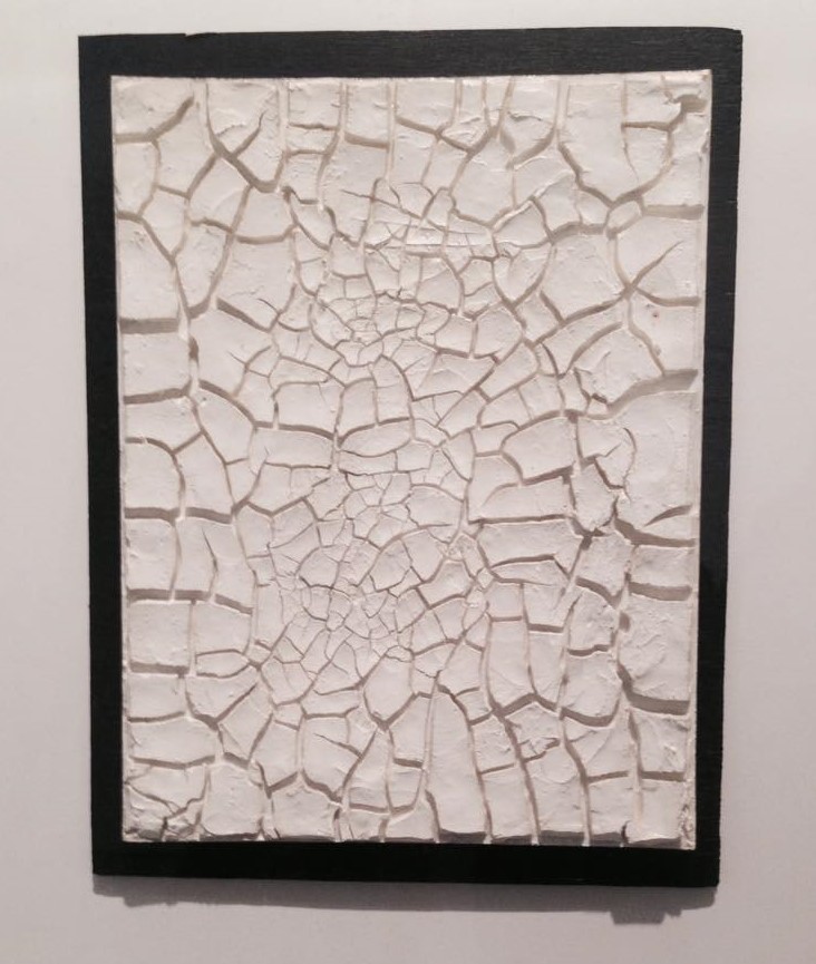 Alberto Burri, Bianco Cretto, 1976