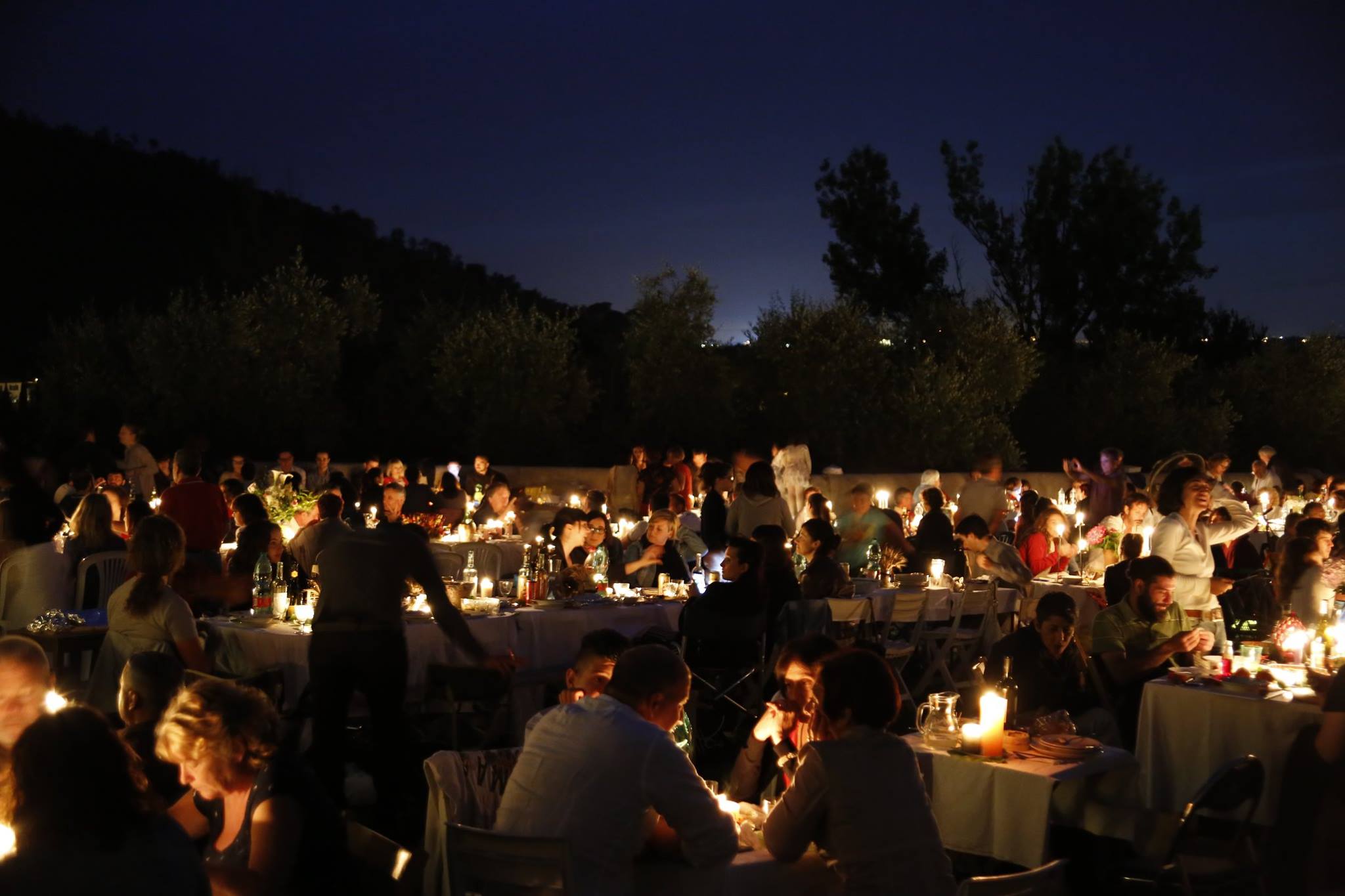 cena sotto le stelle