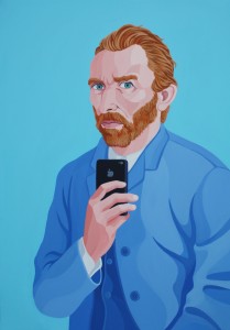 Self-Shot-of-Vincent-Van-Gogh-2013-acrilico-su-tela-100x70-Courtesy-Galleria-Contini